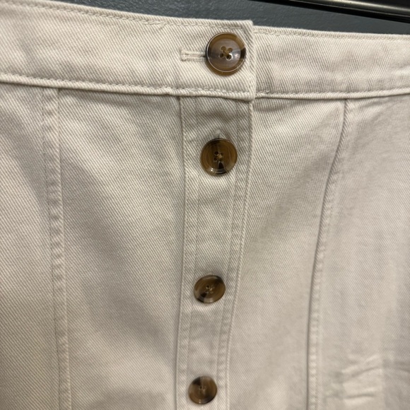 NWT Banana Republic Factory Button-Front Twill Mini Skirt Size 20 - Picture 5 of 8